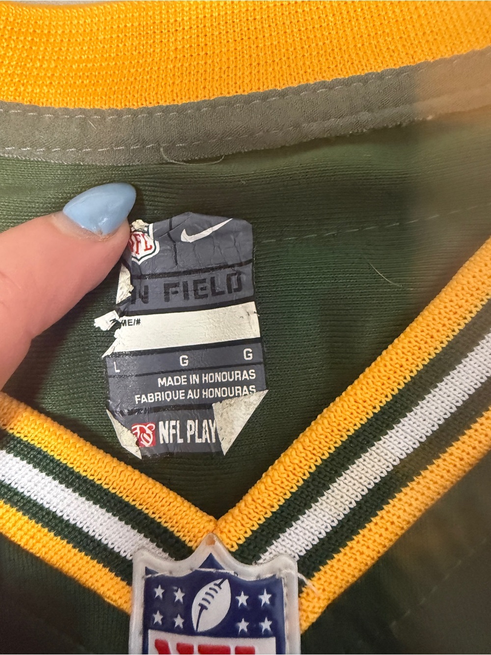 Nike NFL Green Bay Packers jersey Aaron Rodgers jersey womens large - Picture 5 of 7